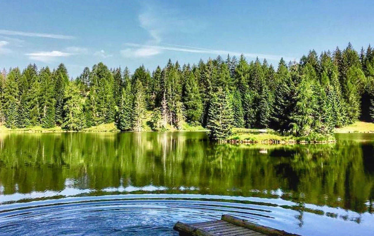 Lago di Tret e trail di Solomp